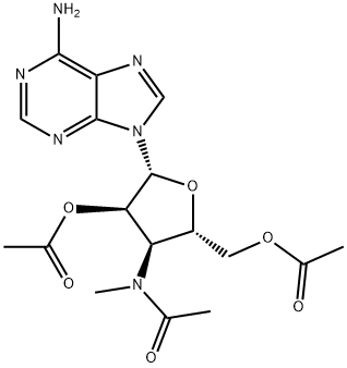 3'-데옥시-3'-(N-메틸아세틸아미노)아데노신2',5'-디아세테이트 구조식 이미지