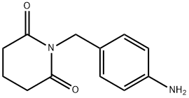 1-[(4-aminophenyl)methyl]piperidine-2,6-dione Structure