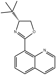 Quinoline, 8-[(4R)-4-(1,1-dimethylethyl)-4,5-dihydro-2-oxazolyl]- Structure