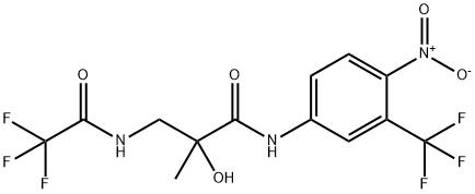 PropanaMide,2-hydroxy-2-Methyl-N-[4-nitro-3-(trifluoroMethyl)phenyl]-3-[(2,2,2-trifluoroacetyl)aMino Structure