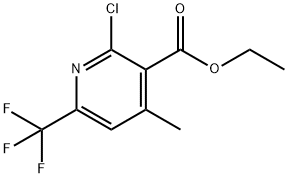 3-Pyridinecarboxylic acid, 2-chloro-4-methyl-6-(trifluoromethyl)-, ethyl ester Structure
