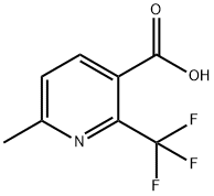 3-Pyridinecarboxylic acid, 6-methyl-2-(trifluoromethyl)- 구조식 이미지