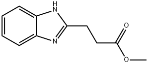 1H-Benzimidazole-2-propanoic acid, methyl ester 구조식 이미지