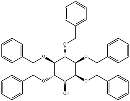 D-myo-Inositol, 1,2,4,5,6-pentakis-O-(phenylmethyl)- Structure