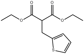 Propanedioic acid, 2-(2-thienylmethyl)-, 1,3-diethyl ester 구조식 이미지