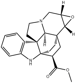 (2R,5S)-6α,7α-Epoxyaspidofractinine-3β-carboxylic acid methyl ester Structure