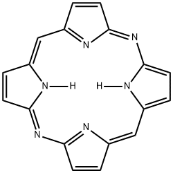 21H,23H-5,15-Diazaporphine Structure