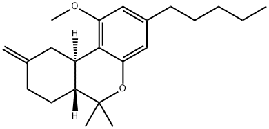 (6aR)-1-Methoxy-6,6-dimethyl-9-methylene-3-pentyl-6aβ,7,8,9,10,10aα-hexahydro-6H-dibenzo[b,d]pyran 구조식 이미지