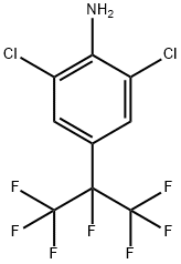 2，6-Dichloro-4-(perfluoropropan-2-yl)aniline Structure