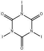 1,3,5-Triazine-2,4,6(1H,3H,5H)-trione, 1,3,5-triiodo- Structure