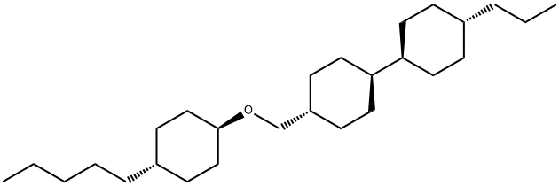 1,1′-Bicyclohexyl, 4-[[(trans-4-pentylcyclohexyl)oxy]methyl]-4′-propyl-, (trans,trans)- 구조식 이미지
