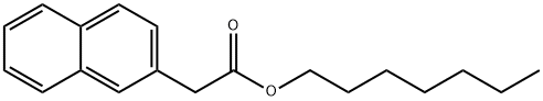 2-Naphthaleneacetic acid heptyl ester 구조식 이미지