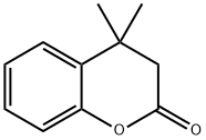 2H-1-Benzopyran-2-one, 3,4-dihydro-4,4-dimethyl- Structure