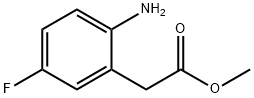 Benzeneacetic acid, 2-amino-5-fluoro-, methyl ester Structure