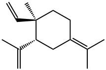 (-)-γ-elemene,1-ethenyl-1-methyl-2-(1-methylethenyl)-4-(1-methylethylidene)-cyclohexane,γ-elemene 구조식 이미지