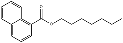 1-Naphthalenecarboxylic acid heptyl ester 구조식 이미지