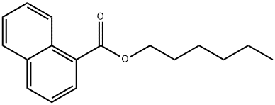 1-Naphthalenecarboxylic acid hexyl ester 구조식 이미지