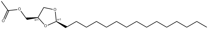 1,3-Dioxolane-4-methanol, 2-pentadecyl-, acetate, (2R,4S)-rel- (9CI) Structure