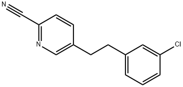 5-(3-chlorophenethyl)picolinonitrile Structure