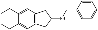 N-benzyl-5,6-diethyl-2,3-dihydro-1H-inden-2-amine Structure
