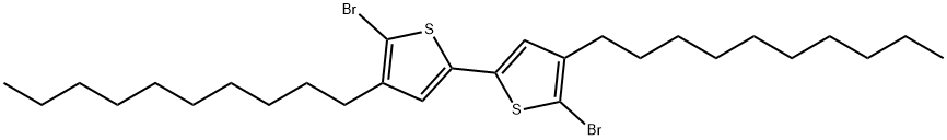 5,5'-dibromo-4,4'-bis(decyl)-2,2'-bithiophene Structure