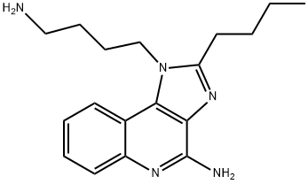 1-(4-Aminobutyl)-2-butyl-1H-imidazo[4,5-c]quinolin-4-amine 구조식 이미지