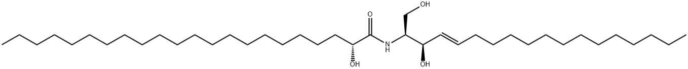 N-(2'-(R)-hydroxybehenoyl)-D-erythro-sphingosine 구조식 이미지