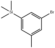 Benzene, 1-bromo-3-methyl-5-(trimethylsilyl)- Structure