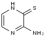 3-Amino-2-mercaptopyrazine Structure