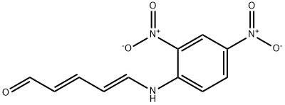 2,4-Pentadienal, 5-[(2,4-dinitrophenyl)amino]-, (2E,4E)- Structure