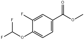 Benzoic acid, 4-(difluoromethoxy)-3-fluoro-, methyl ester Structure