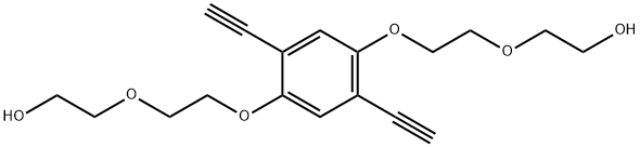 Ethanol, 2,2'-[(2,5-diethynyl-1,4-phenylene)bis(oxy-2,1-ethanediyloxy)]bis- (9CI) Structure