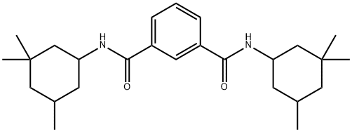 1-N,3-N-bis(3,3,5-trimethylcyclohexyl)benzene-1,3-dicarboxamide 구조식 이미지