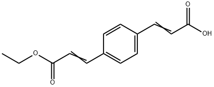 2-Propenoic acid, 3-[4-(2-carboxyethenyl)phenyl]-, 1-ethyl ester Structure