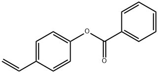 Phenol, 4-ethenyl-, 1-benzoate Structure