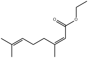 2,6-Octadienoic acid, 3,7-dimethyl-, ethyl ester, (2Z)- 구조식 이미지