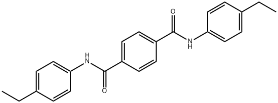 1-N,4-N-bis(4-ethylphenyl)benzene-1,4-dicarboxamide 구조식 이미지