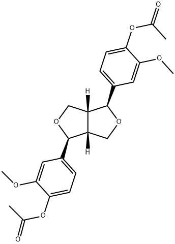 (+)-Piresil diacetate Structure