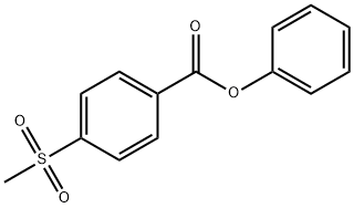 PHENYL 4‐(METHYLSULFONYL)BENZOATE 구조식 이미지