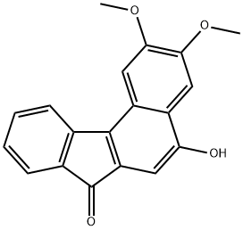 7H-Benzo[c]fluoren-7-one, 5-hydroxy-2,3-dimethoxy- Structure