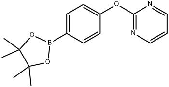 4-(Pyrimidin-2-yloxy)phenylboronic acid pinacol ester Structure