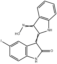 5-Iodoindirubin-3'-monoxime 구조식 이미지