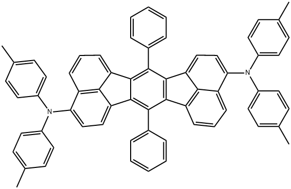 7,14-diphenyl-N3,N3,N10,N10-tetra-p-tolylacenaphtho[1,2-k]fluoranthene-3,10-diamine 구조식 이미지