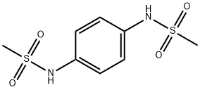 Methanesulfonamide, N,N'-1,4-phenylenebis- Structure