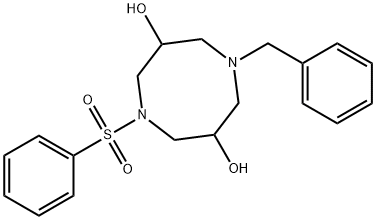1,5-Diazocine-3,7-diol, octahydro-1-(phenylmethyl)-5-(phenylsulfonyl)- Structure