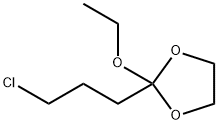 1,3-Dioxolane, 2-(3-chloropropyl)-2-ethoxy- 구조식 이미지