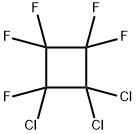 Cyclobutane, 1,1,2-trichloro-2,3,3,4,4-pentafluoro- 구조식 이미지