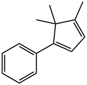 Benzene, (4,5,5-trimethyl-1,3-cyclopentadien-1-yl)- Structure