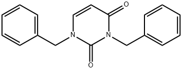 2,4(1H,3H)-Pyrimidinedione, 1,3-bis(phenylmethyl)- Structure