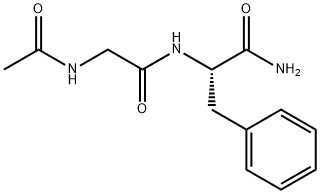 L-Phenylalaninamide, N-acetylglycyl- Structure